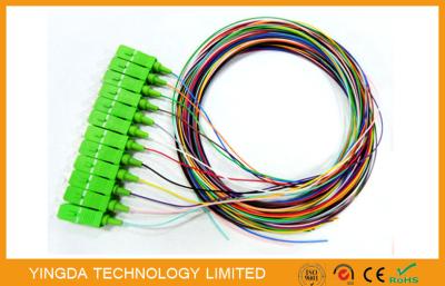 China FTTX + LAN Fiber Optic Pigtail 5M  0.9mm PVC LSZH High Performance for sale