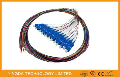 China SC / UPC SC / PC Multi Core Fiber Optic Pigtail cables 12 Core 0.9mm for sale