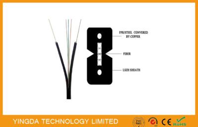 China Indoor Bow - type 4 Core fiber Optical FTTH Drop Cable Figure - 8  GJXFH 2km / Drum for sale