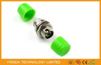 China Zinc Alloy FC Fiber Optic Adapter FC / APC Copper Coupler Green for sale