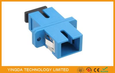 China Single - mode Duplex Optic Fiber Adapter SC / UPC With Stainless Steel Clip for sale