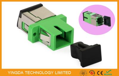 China Metal Auto Shutter SC APC Fiber Optical Adaptor Simplex Compliant with ANSI Bellcore for sale