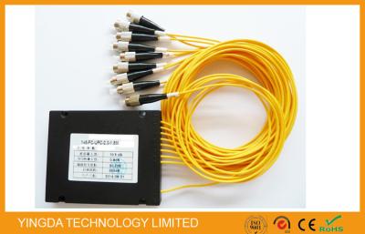 China 1X8 Fiber Optic PLC Splitter Module Abs Plastic For Fttx Network / Optical Signal Distribution for sale