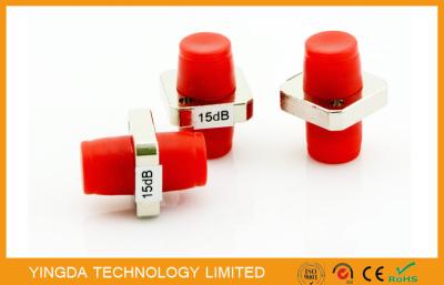 中国 FC SC ST の金属のアダプターのタイプ繊維光学の減衰器 FC/PC、15dB 減衰器 販売のため