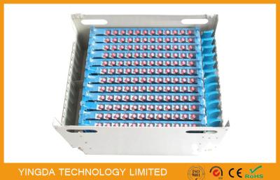 China 144 Core FC SC LC ST Connector ODF Fiber Optic Patch Panels Unit Cassette Fully Load for sale