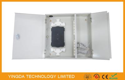 China 2 Doors ODN PON Fiber Optic Termination Box, Wall Mount Terminal Box With Key for sale