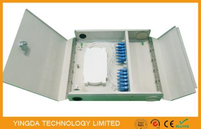 China Two Door single / multi mode Fiber Optic Termination Box Cold Rolled Steel Sheet Material for sale
