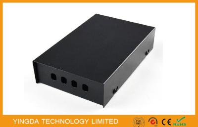 China 4 Port FC ST Fiber Optic Termination Box Metal Wall Mounted For Telecommunication for sale