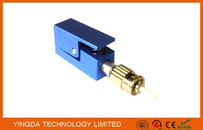 China Blue Fiber Test ST / PC Bare Fiber Optic Adapter , ST Fiber Adapter Singlemode for sale