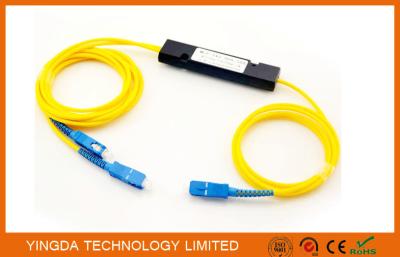 China Compact Fiber Optic PLC Splitter 1x2 Cassette Module , Fused Welding FTB Coupler for sale