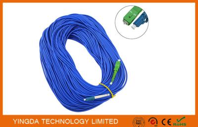 China Cordón de remiendo de la fibra óptica del SC/del LC del SM SX 0.9m m (9/125um), 1.6m m, 1.8m m, 2.0m m, 3.0m m en venta