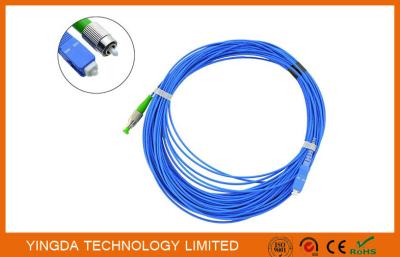 China APC Fiber Optic Patch Cord , FC to SC Fiber Patch Cable Blue Singlemode 1.8mm LSZH for sale