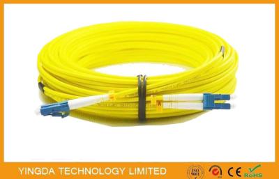 China LC / UPC- LC / UPC SM Duplex Fiber Optic Patch Cord 2.0mm With Clip Zipcord for sale