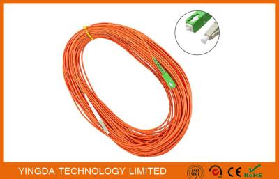 China MM50 / 125um OM2 Telecommunication Fiber Optic SC LC Patch Cord  20 Meters for sale