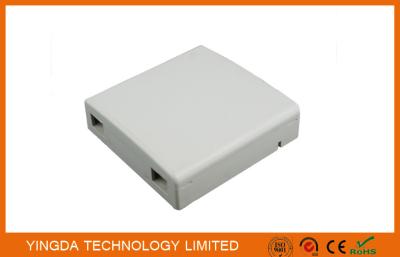 China Caja del soporte de la pared del cable de fribra óptica, SC FC del interfaz del adaptador del enchufe de pared de FTTH 86 en venta