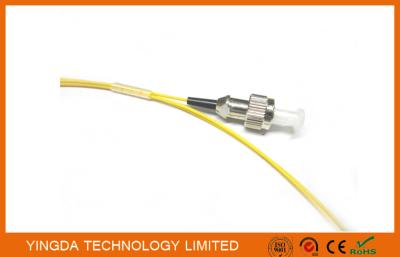 China PVC singlemode G652D do cabo da cor do amarelo 1meter da trança FC 0.9mm da fibra óptica à venda