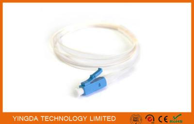 China LC/UPC SM SX Pigtails 1.5M, Fiber Optic Pigtails LC 1.5 Mtrs 900um White Tight Buffer for sale