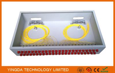 China 2U Rack Patch Panel Metal FC ST , 48 Ports Fiber Optic Patch Panel 19” ODF Fully Load for sale