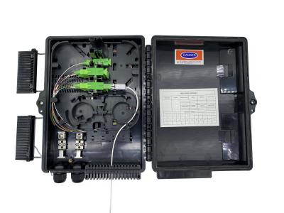 China Berg-Plastik Kern IP65 16 CTO NAP Fiber Optic Termination Box 1x16 Pole im Freien zu verkaufen