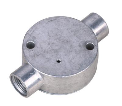 China Corrosion Resistance Conduit Junction Box Two Way Junction Box Standand Size for sale