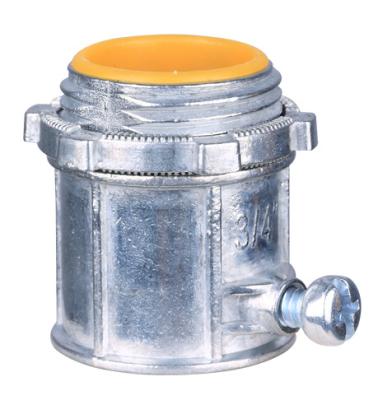 China Insulated EMT Conduit Fittings Watertight Emt Connectors Zinc Die Casting for sale