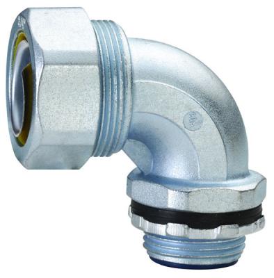 China Plum Type Flexible Conduit Fittings 90 Degree Angle Liquid Tight Connector for sale