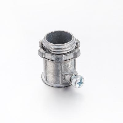 China Galvanized Electrical Conduit Fittings 1 2 EMT Connector  ZINC Material for sale