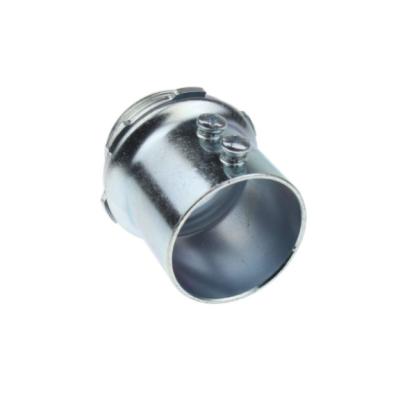 China Lightweight 1 2 EMT Fittings And Connectors , Steel Electrical Conduit Parts for sale