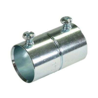 China Zinc Electro Plated Rigid Electrical Conduit Fittings 1 2 EMT Coupling Rainproof for sale