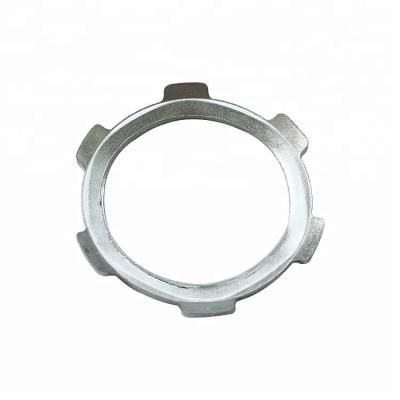 China Zinc Plated Steel Rigid Conduit Locknut , Female Connection Rigid Pipe Fittings  for sale
