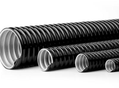 China PVC Coated Galvanized Flexible Conduit , Flexible Metal Electrical Conduit Pipe for sale