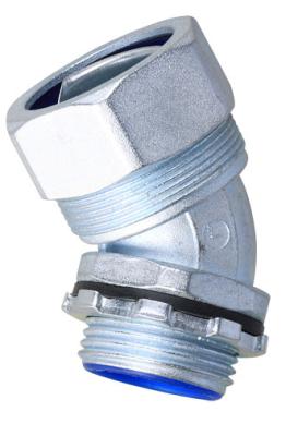 Cina Tipo della prugna connettore impermeabile del condotto flessibile di angolo di 45 gradi, connettore fleixble del condotto 45 gradi in vendita