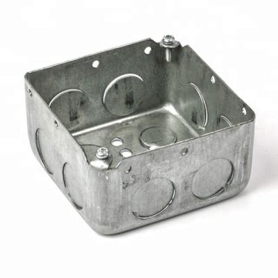 China Surface Mounted Metal Conduit Box Customized Dimension Drawn Type for sale
