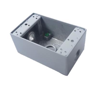 China 18.3 Cubic Inch Outdoor Electrical Junction Box , Waterproof Switch Box Single Gang for sale
