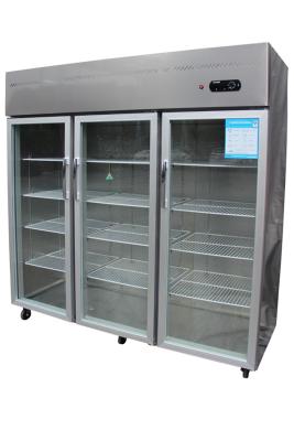 Китай Замораживатель холодильника R134a экономичной двери вертикали 3 коммерчески продается