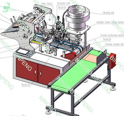 China Kraft Envelope Clasp Inserting And Hole Punching Machine BP001 made in china en venta
