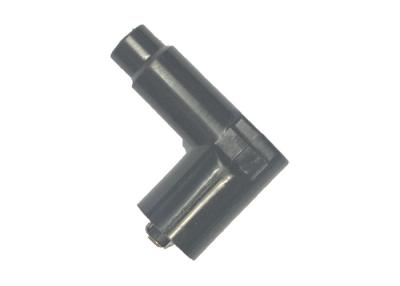 China Black 90 Degree Bended Spark Plug Lead Connector with Special Wing Spring for sale
