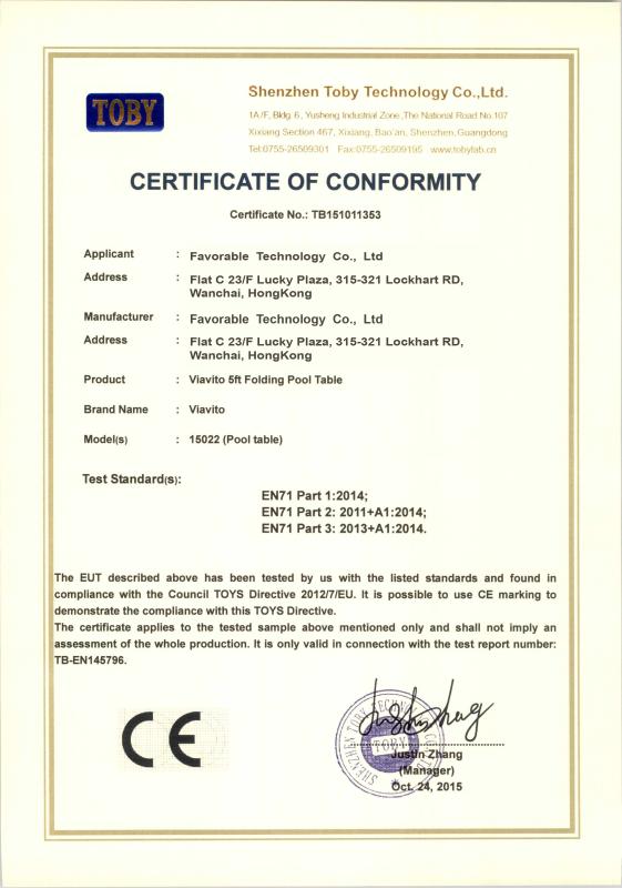 CE Certificate - PLUSONE SPORTS TECHNOLOGY CO., LTD.