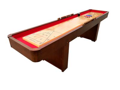 China Promotional 9 FT Shuffleboard Game Table MDF With Wood Slide Scoring for sale
