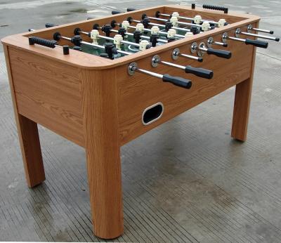 China Wooden Soccer Game Table PVC Lamination Steel Rod Robot Player For Club for sale