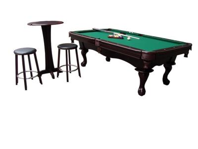 China Deluxe Solid Wood Pub Pool Table With Ping Pong Conversion Top / Stool for sale