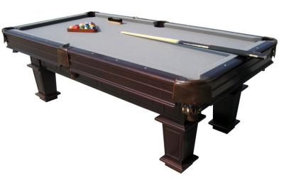 China Painting Finish Billiards Game Table MDF Frame With Strong Leg / Leather Pocket for sale