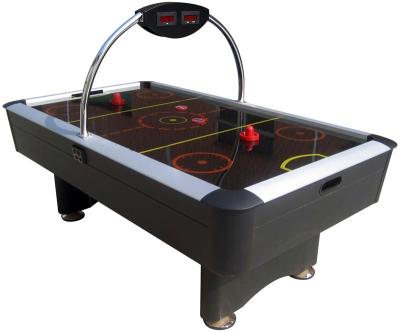 China Overhead Scoring Wood Air Hockey Game Table 7FT With Plastic Apron Corner for sale
