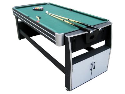 China 7 FT Swivel Multi Purpose Game Table , Flip Game Table Billiards Indoor For Family for sale