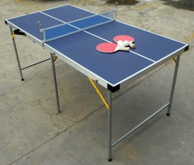 China 5FT Folding Indoor Table Tennis Table , Easy Carrying Portable Ping Pong Table for sale