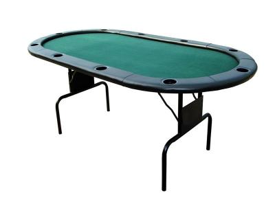China 82 Inches Folding Poker Table , Durable Poker Card Table With Leather Edging for sale
