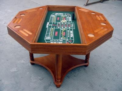 China 4 em 1 tabela de jogo do casino para o clube, mesa de jantar do pôquer com roleta do folheado à venda