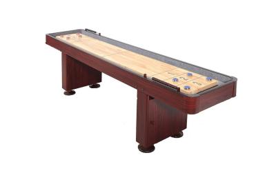 China Deluxe 108 Inches Shuffle Game Table Solid Wood Material With Cabinet for sale
