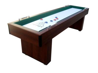 China Colorful Home Shuffleboard Table , 9 FT Rustic Shuffleboard Table with Smooth poly coated for sale