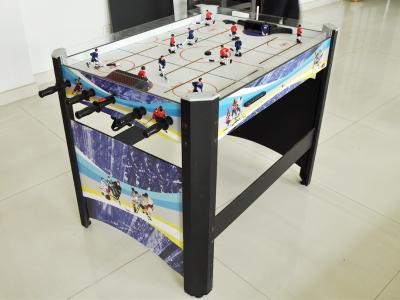 Chine Tableau en bois de marquage électronique d'hockey de graphiques couleur de forces de défense principale de Tableau d'hockey de Rod à vendre